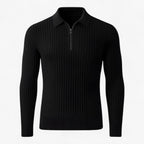 Halv-Zip Herresweater i Merinould – Varm og Komfortabel til Vinteren