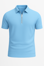 Polo med Lynlåslukning – Elegant Pasform og Stilrent Look