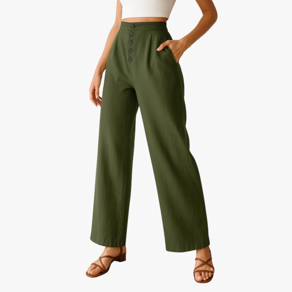 Sommershorts til Kvinder – Komfortabel Pasform i Linned og Bomuldsblanding