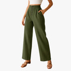 Sommershorts til Kvinder – Komfortabel Pasform i Linned og Bomuldsblanding