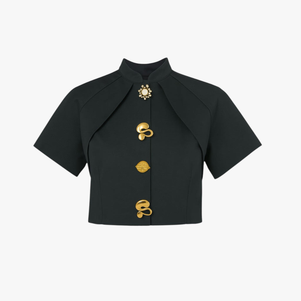 Kort Metallskjorte – Glitrende og Moderne Statement