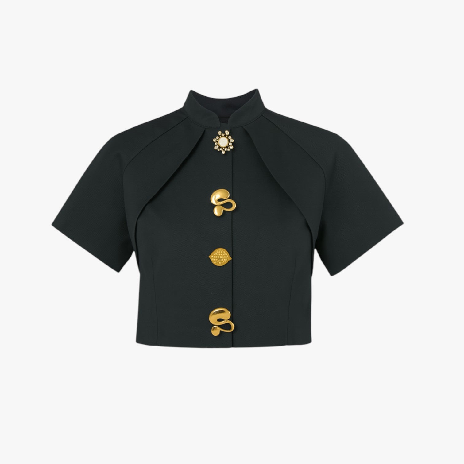 Kort Metallskjorte – Glitrende og Moderne Statement