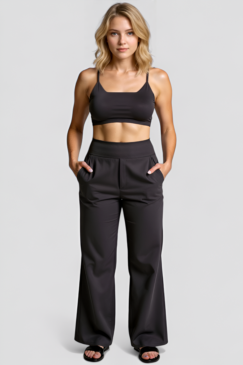 Bukser med Vide Ben – Smarte og Behagelige i Åndbar Bomuldsblanding