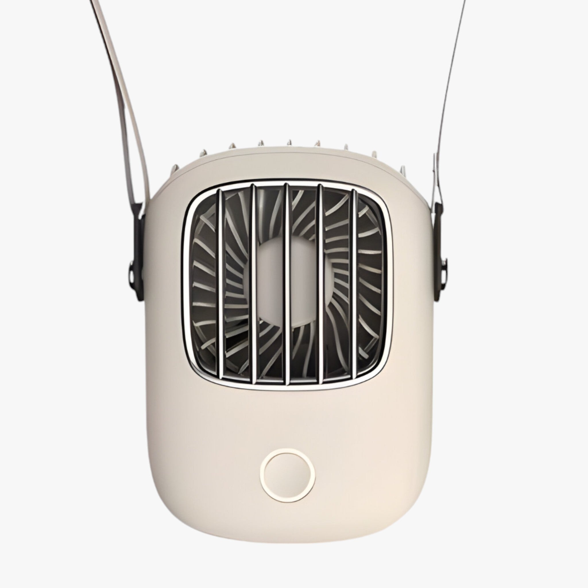 Bærbar Nakke- og Tæppeventilator – Genopladelig 360° Køling med LED-lys