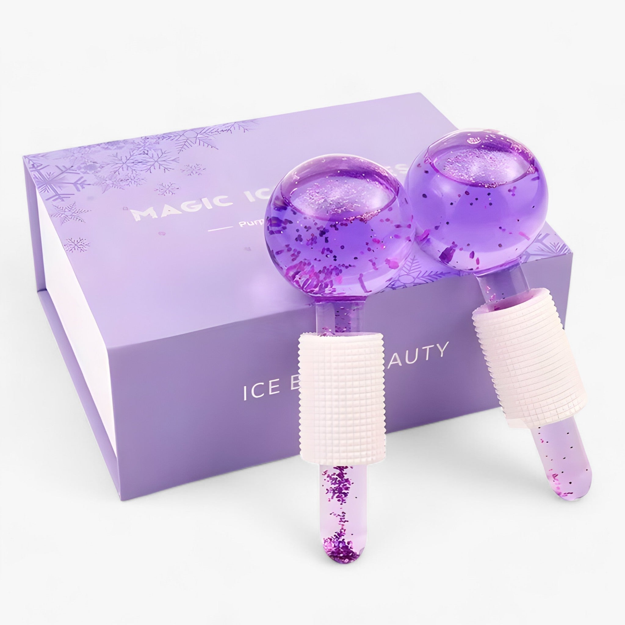 Krystalkugler i Glas til Ansigts- og Øjenmassage – 2 stk./pakke