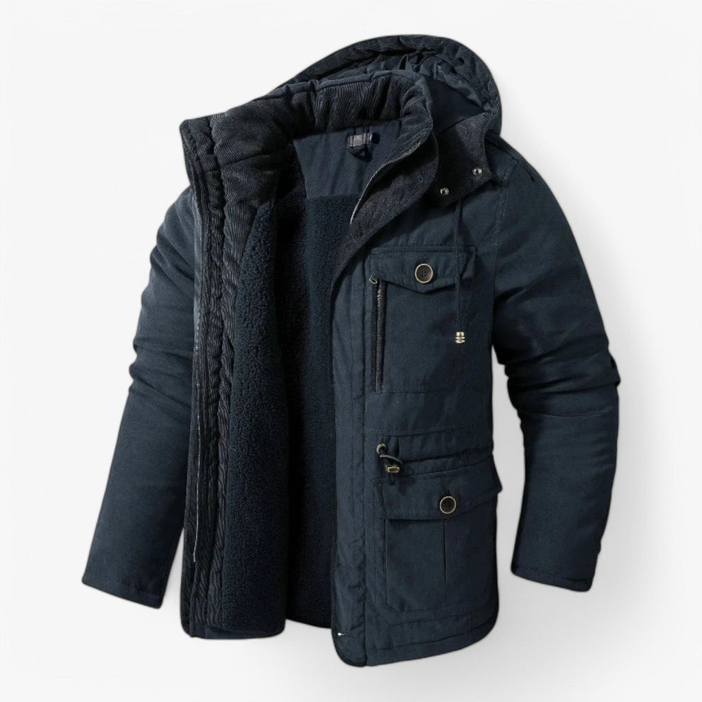 Sig Farvel til Kulden – Vinterjakke med Hætte for Stilfuld Beskyttelse