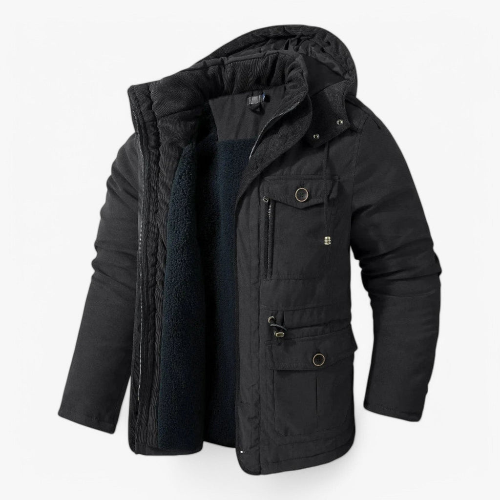 Sig Farvel til Kulden – Vinterjakke med Hætte for Stilfuld Beskyttelse