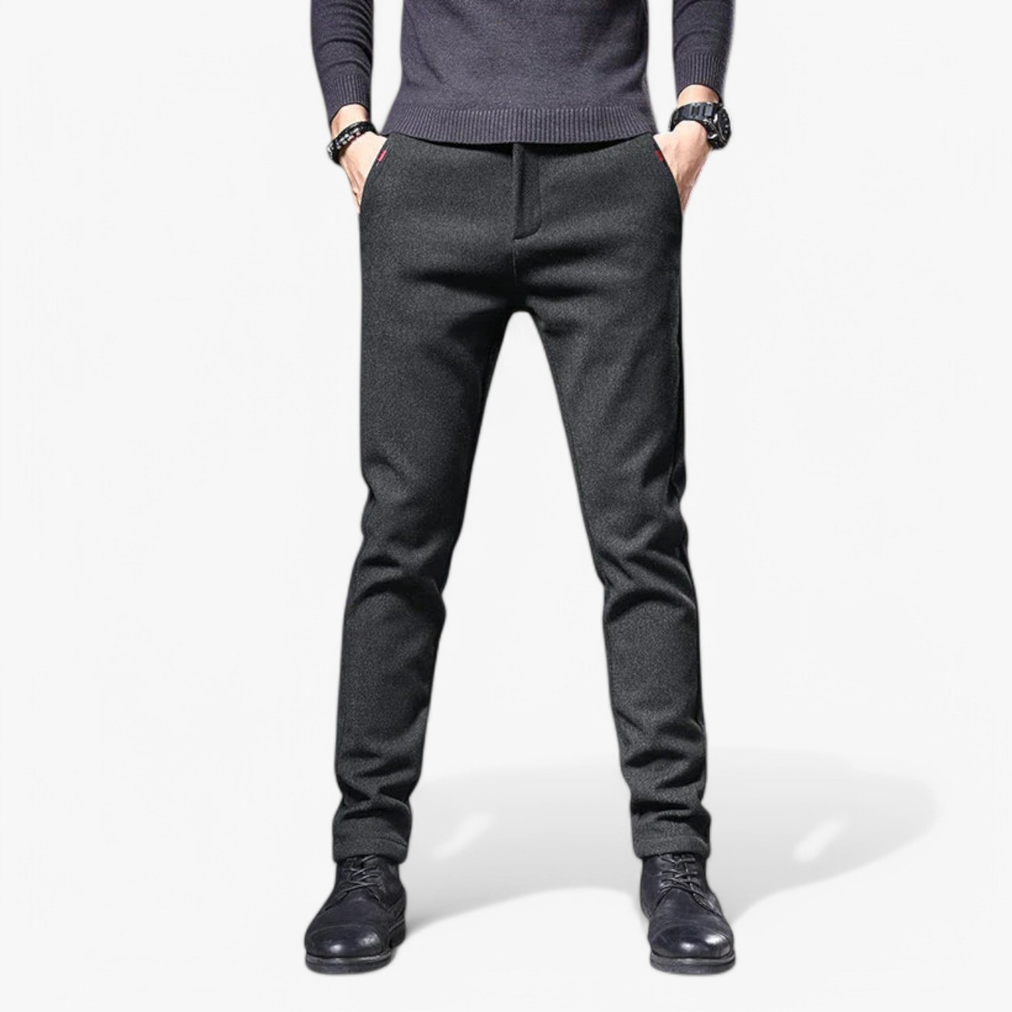 Bukser til Mænd – Løs Pasform i Bomuld og Linned for Komfort og Stil