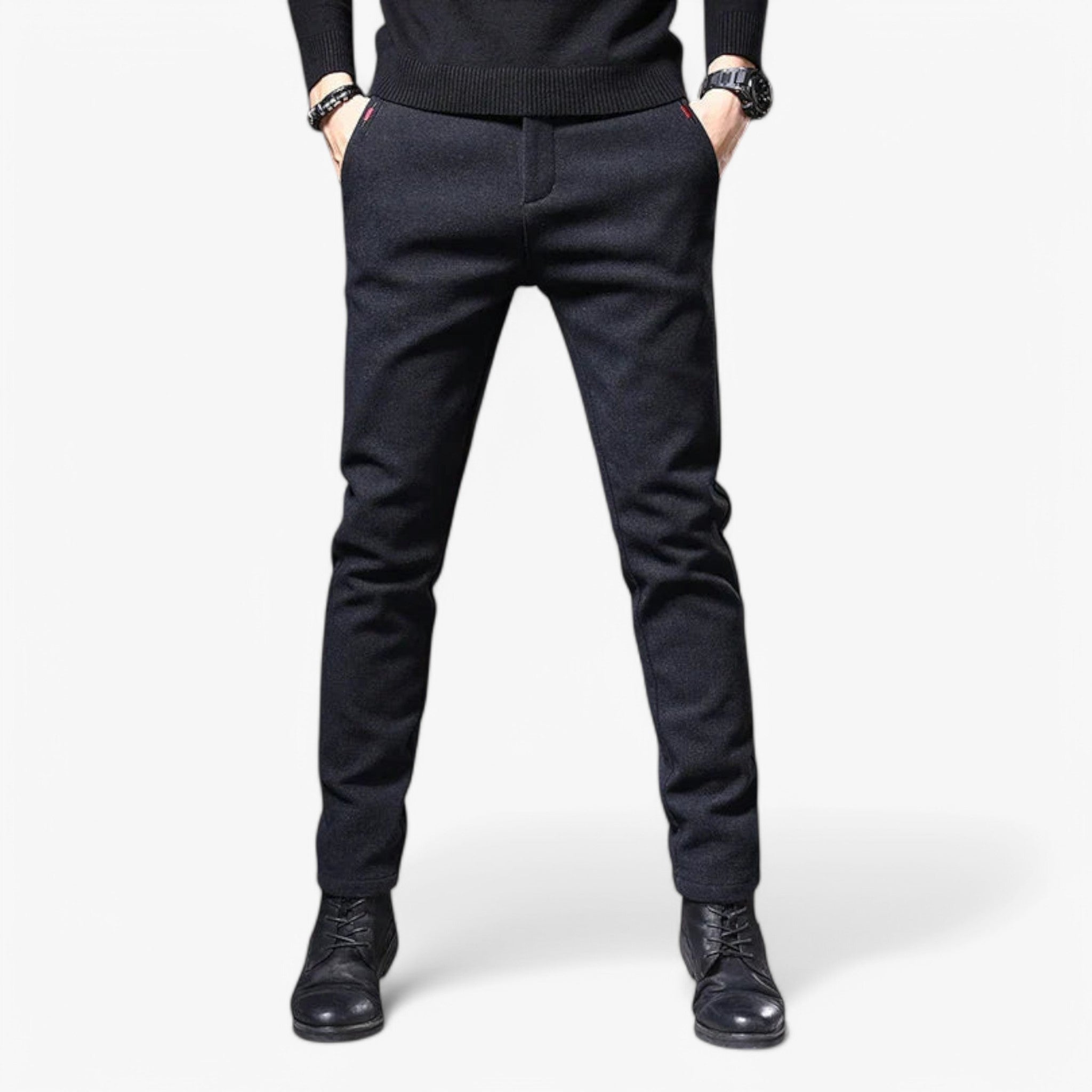 Bukser til Mænd – Løs Pasform i Bomuld og Linned for Komfort og Stil