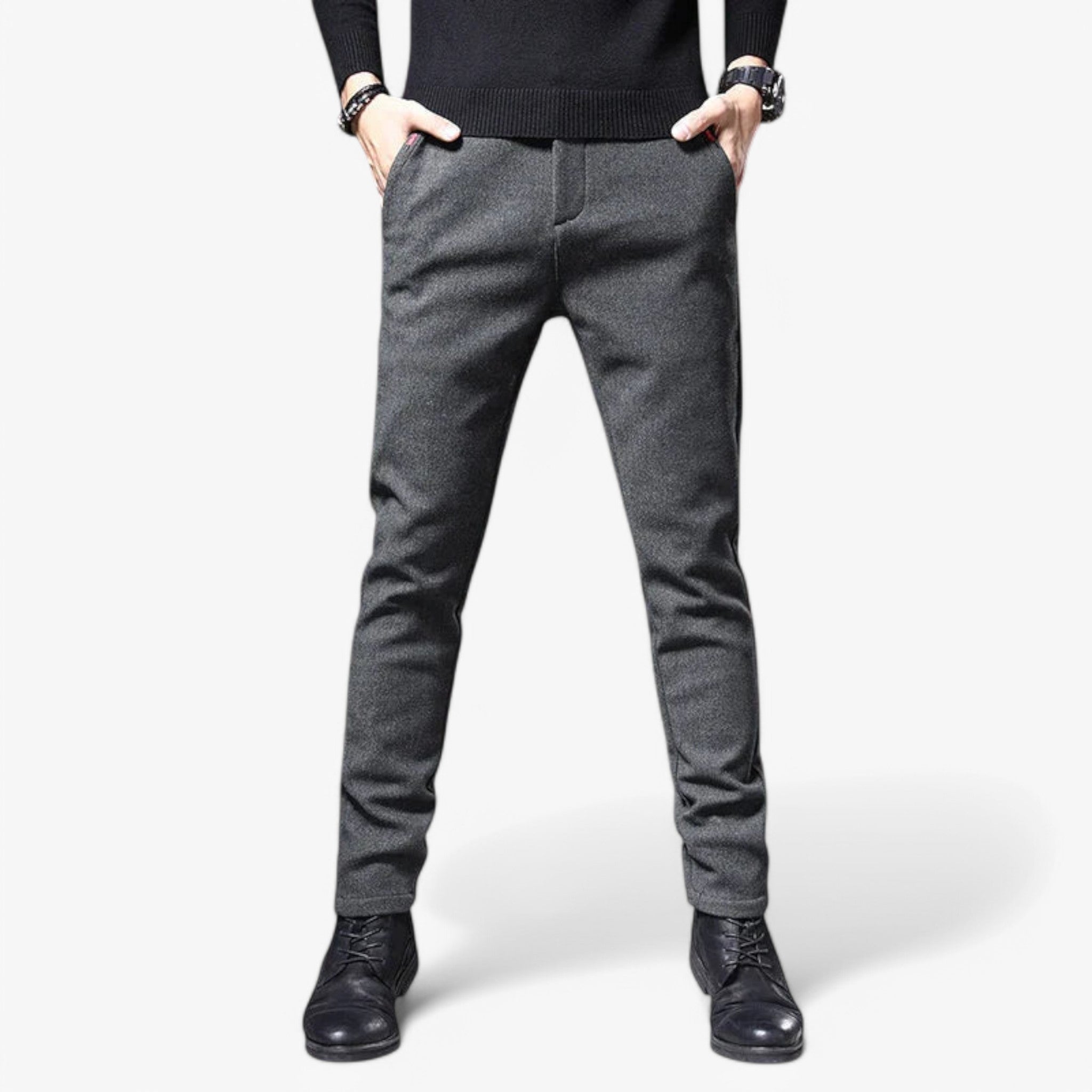 Bukser til Mænd – Løs Pasform i Bomuld og Linned for Komfort og Stil