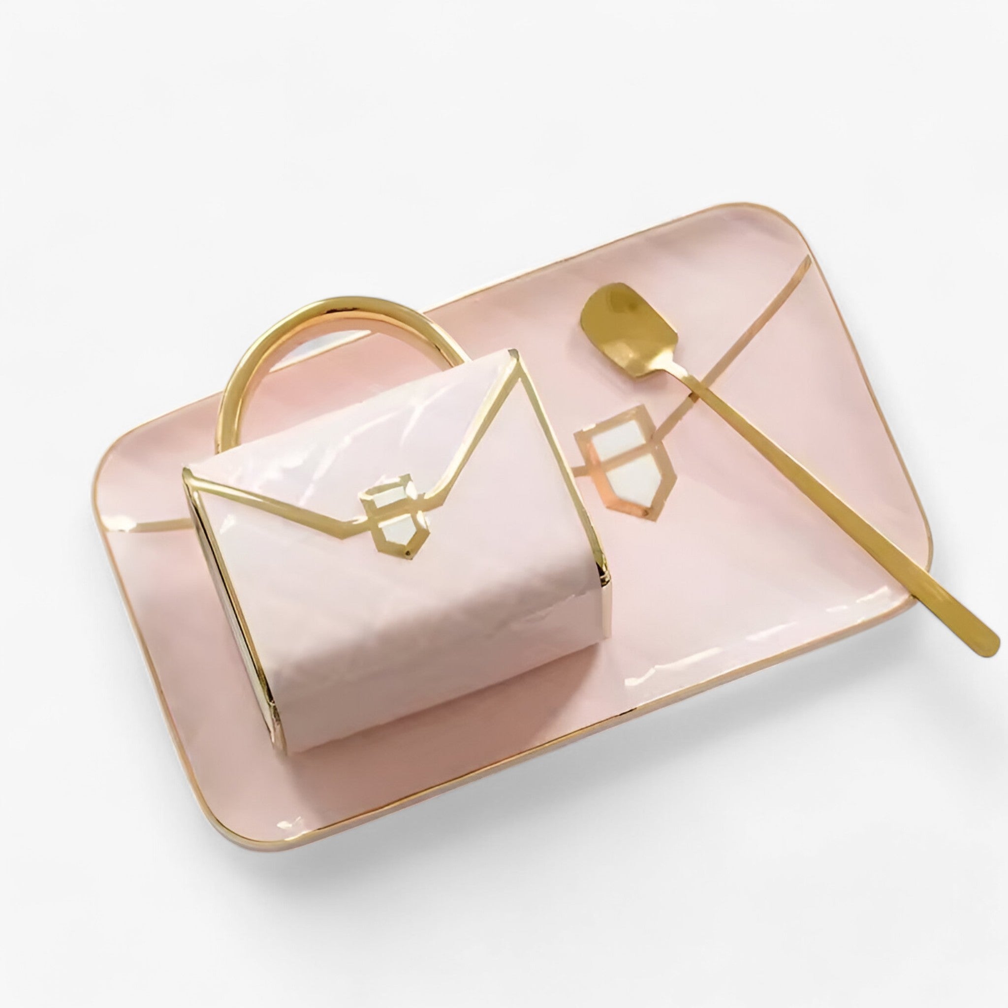 Kreativt Keramisk Krus Formet som Taske i Højkvalitets Keramik