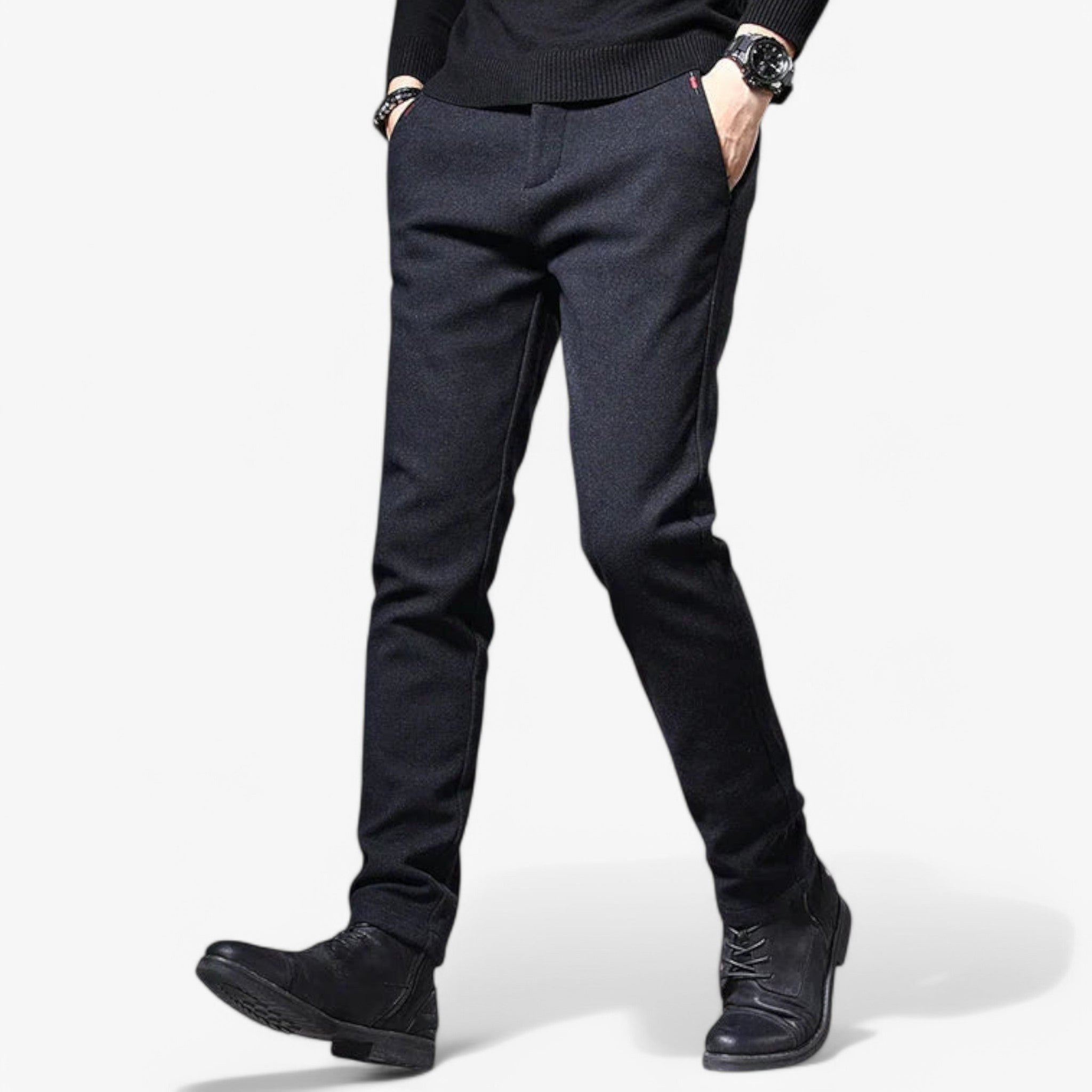 Bukser til Mænd – Løs Pasform i Bomuld og Linned for Komfort og Stil