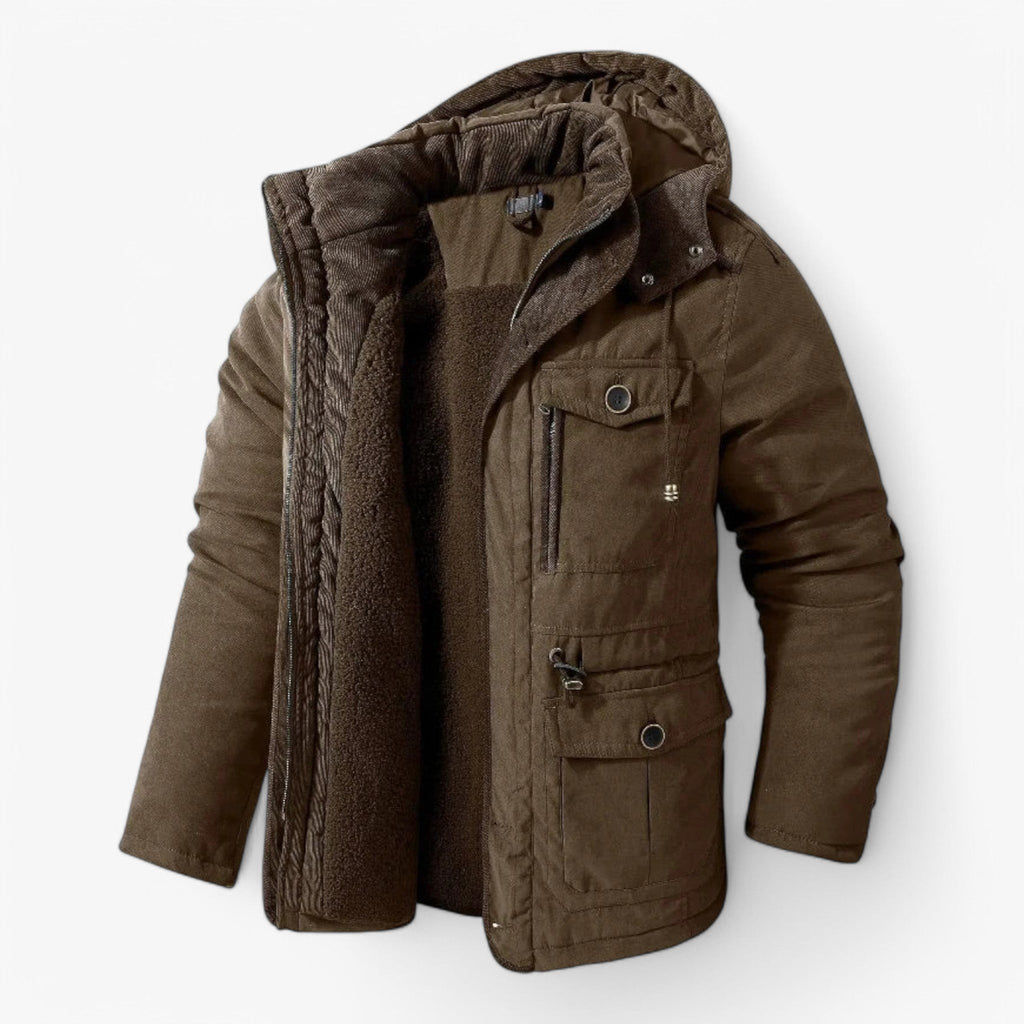 Sig Farvel til Kulden – Vinterjakke med Hætte for Stilfuld Beskyttelse