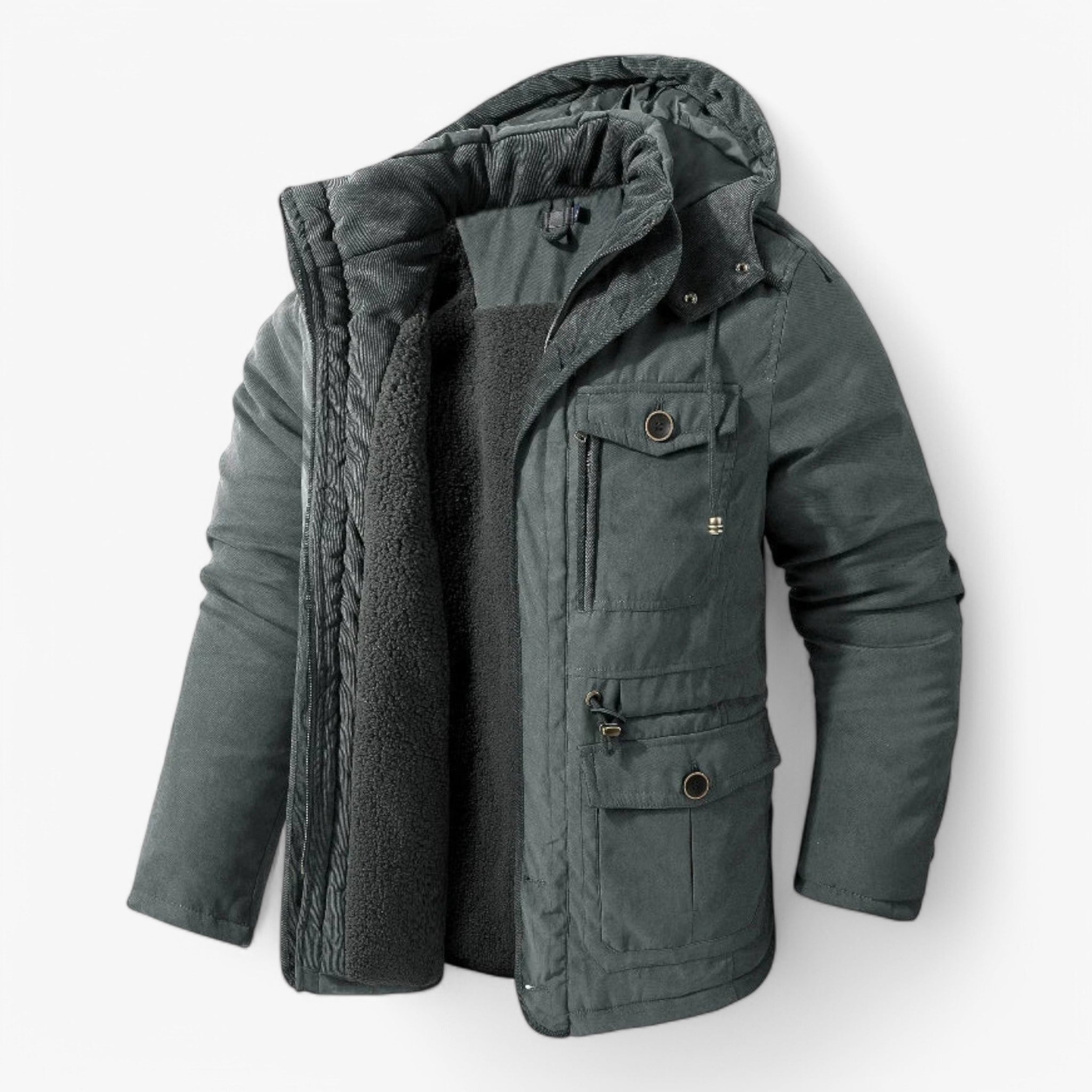 Sig Farvel til Kulden – Vinterjakke med Hætte for Stilfuld Beskyttelse