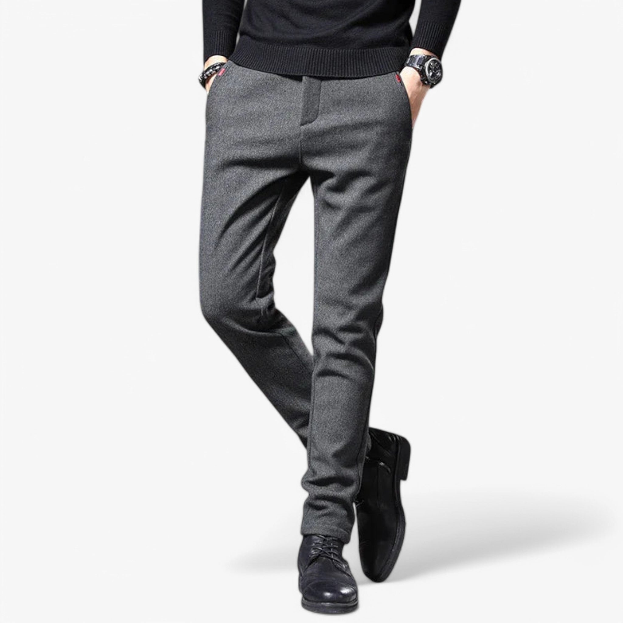 Bukser til Mænd – Løs Pasform i Bomuld og Linned for Komfort og Stil