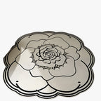 Blomsterkrystal Gulvtæppe – Blødt Polyester med Antiskrid Belægning