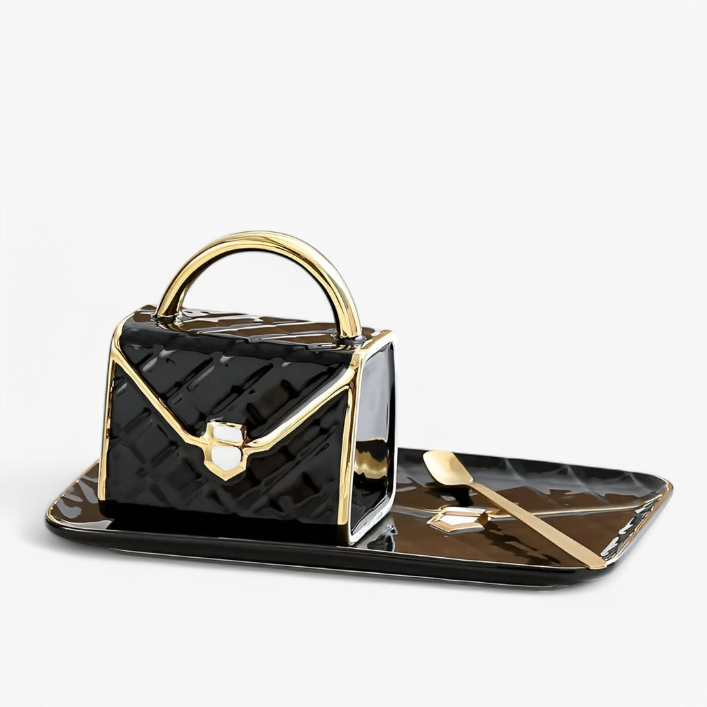 Kreativt Keramisk Krus Formet som Taske i Højkvalitets Keramik