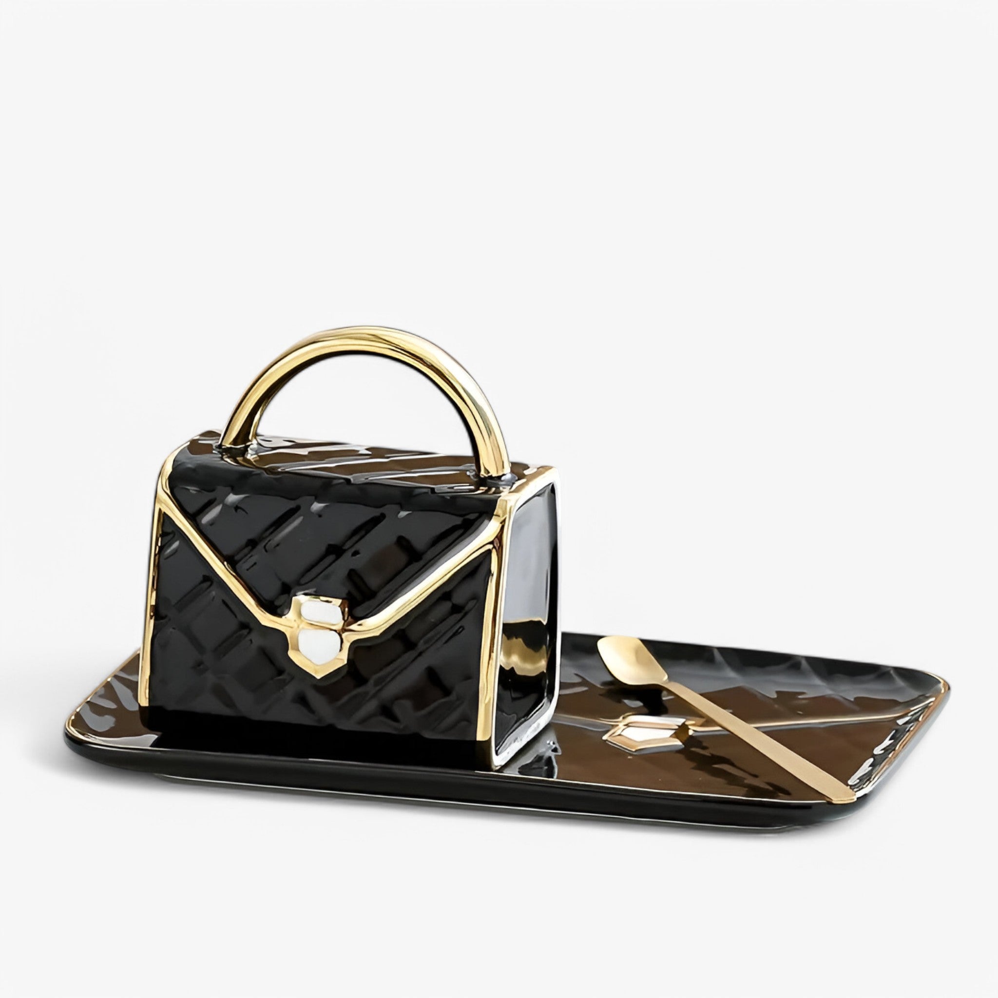 Kreativt Keramisk Krus Formet som Taske i Højkvalitets Keramik