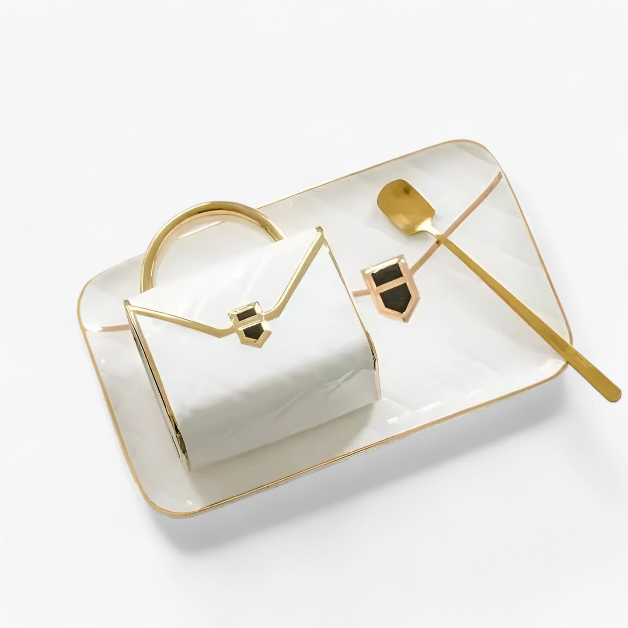 Kreativt Keramisk Krus Formet som Taske i Højkvalitets Keramik