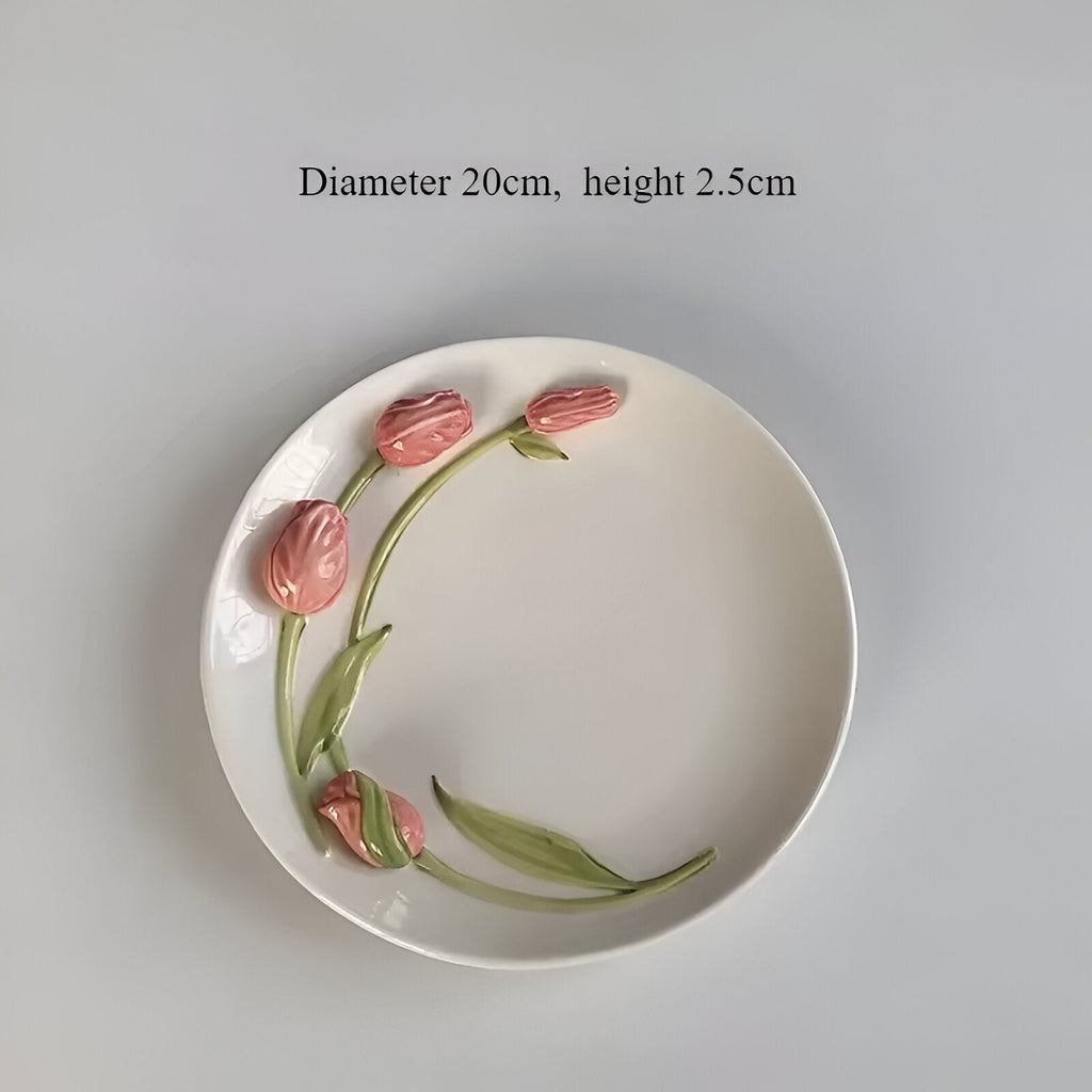 Tulip Keramisk Kaffekop med Underkop – Højkvalitets Design