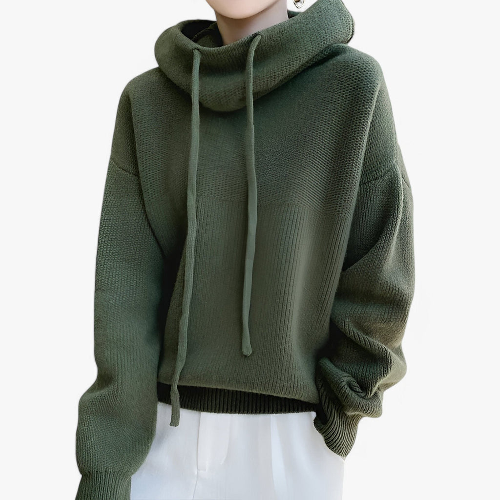 Striktrøje med Høj Krave – Varmt og Elegant Tilbehør til Vinteren