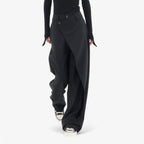 Asymmetriske Bukser med Høj Talje i Blød Bomuldsblanding