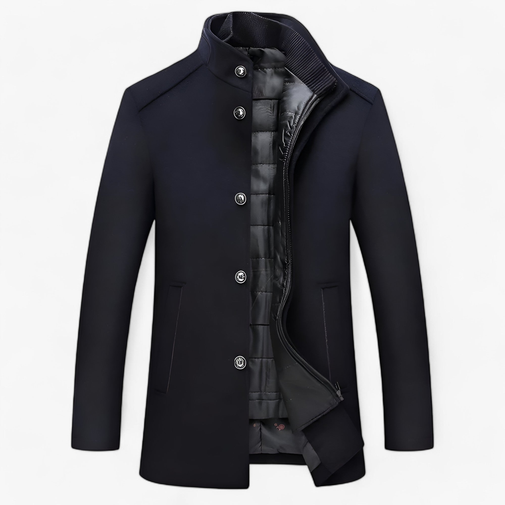 Trenchcoat i Uld – Elegant Frakke til Koldere Vejr