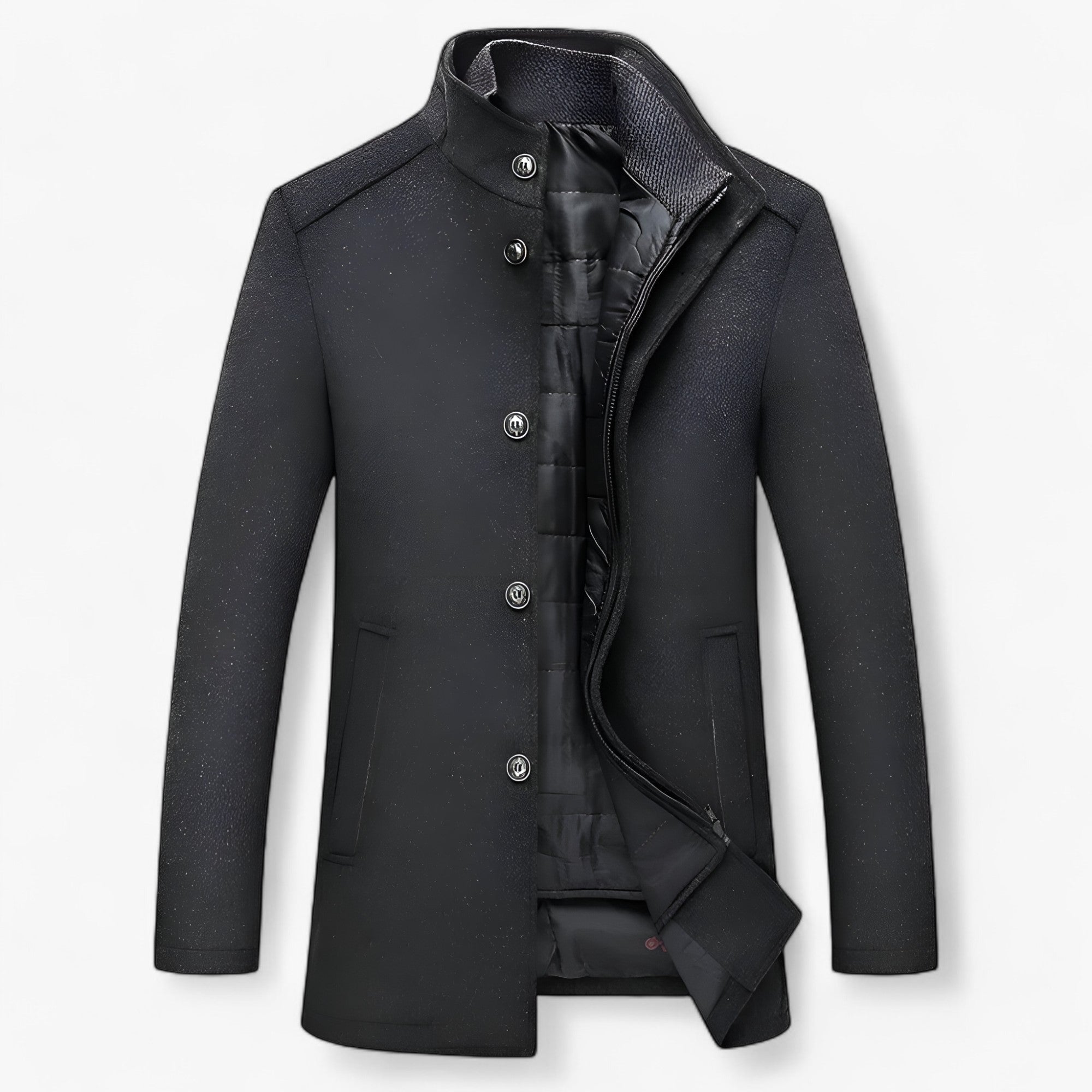 Trenchcoat i Uld – Elegant Frakke til Koldere Vejr